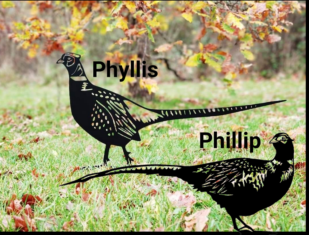 Rusty Metal Pheasant Garden Art | Pre-Rusted Outdoor Wildlife Decor