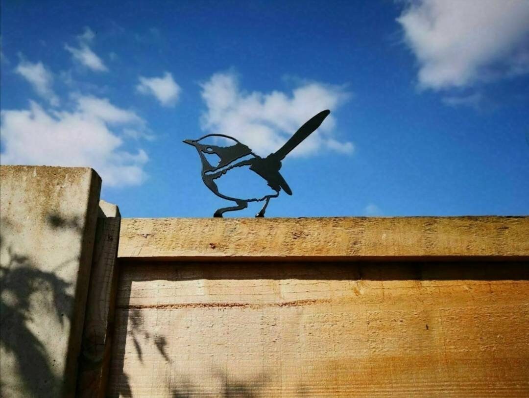 Coal Tit Garden Bird Silhouette – Laser Cut Steel Wall Art