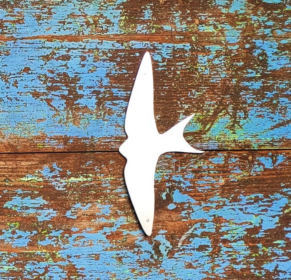 Rusty Metal Swallow Wall Art – Set of 4