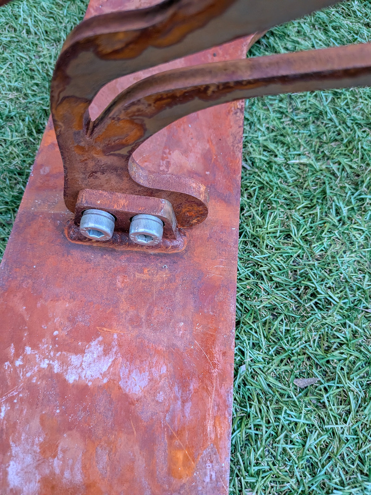 Large Laser Cut Rusty Metal Fox Garden Sculpture (800mm x 400mm)