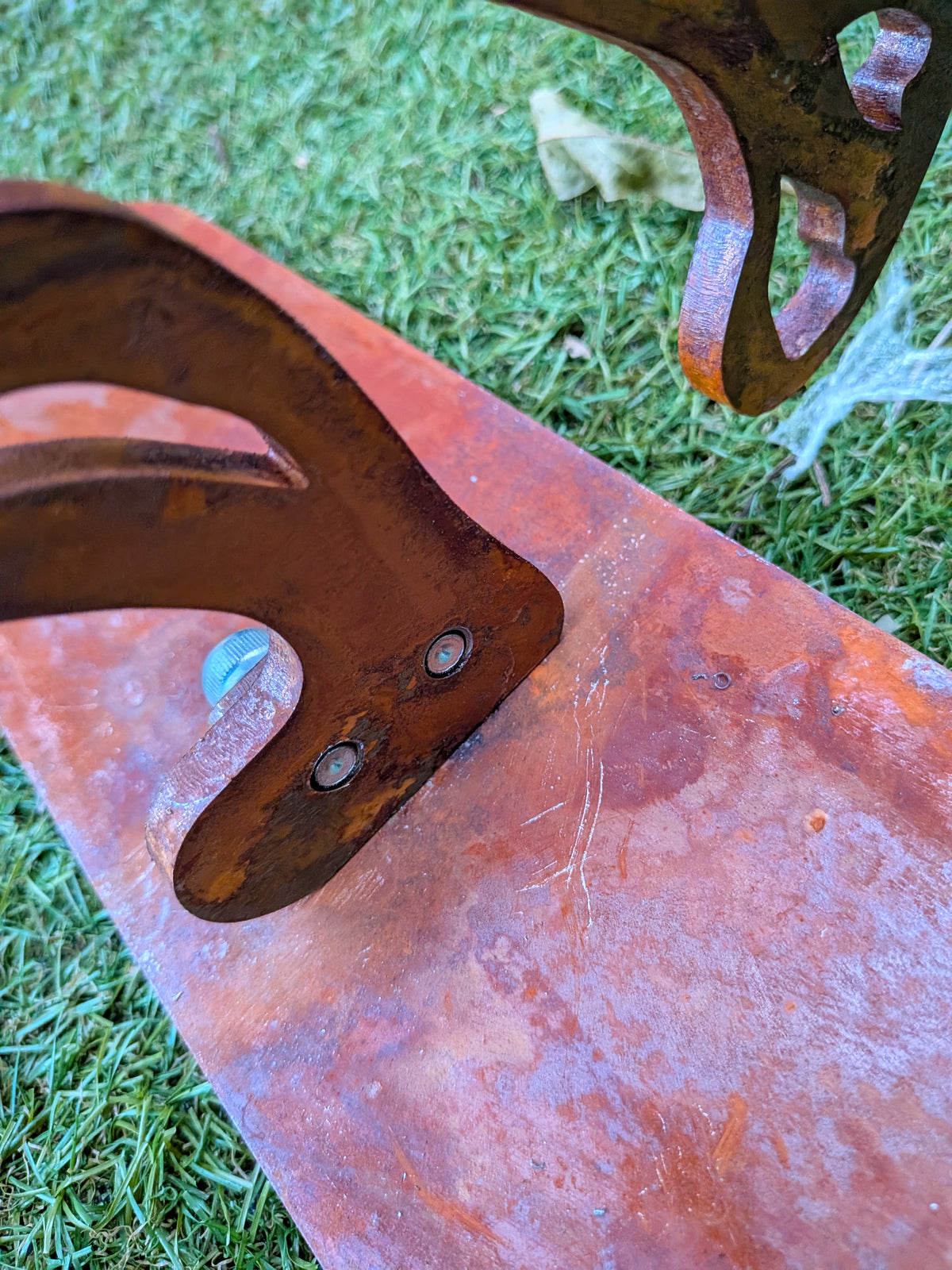 Large Laser Cut Rusty Metal Fox Garden Sculpture (800mm x 400mm)