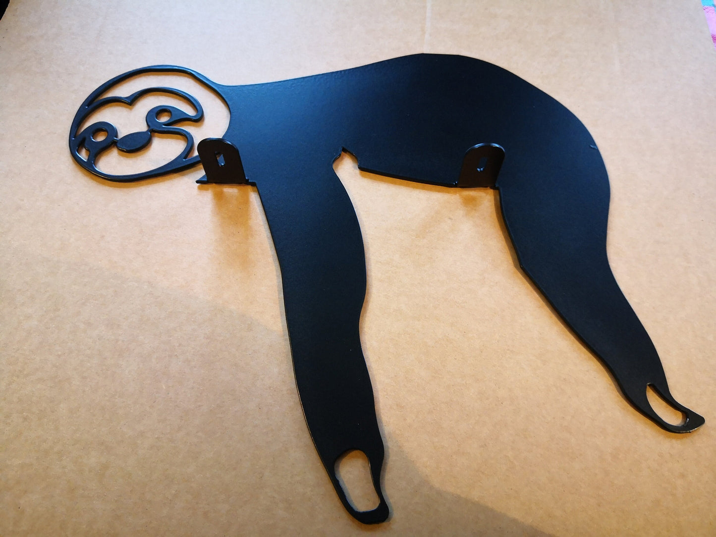 Sloth Fence Topper | Laser Cut Metal Garden Art Silhouette